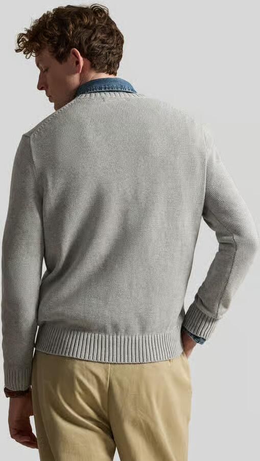 Polo Ralph Lauren Ralph Lauren sweater ronde hals Slim Fit grijs - Foto 8