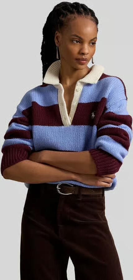 Polo Ralph Lauren pullover in relaxed fit van wolmix - Foto 2