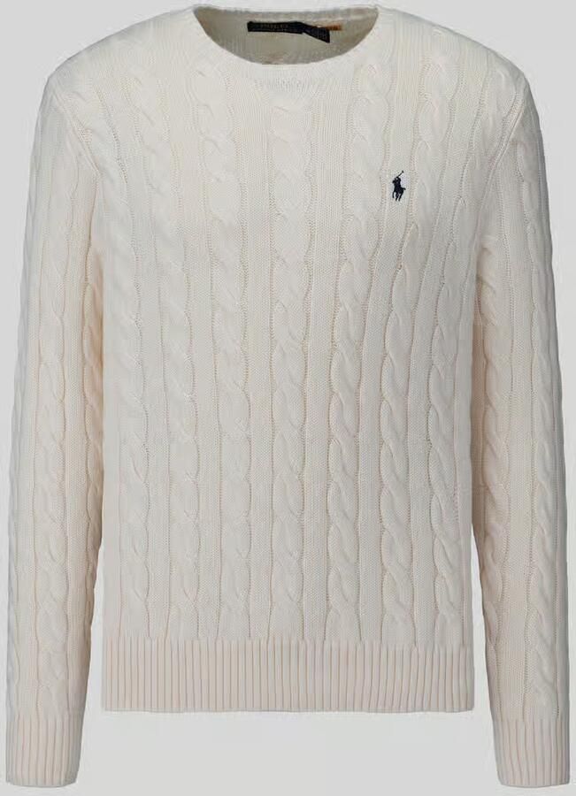 Polo Ralph Lauren Gebreide pullover met kabelpatroon model 'DRIVER'