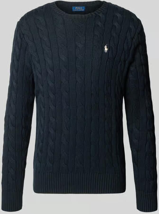 Polo Ralph Lauren Trui PULL COL ROND EN MAILLE TORSADEE