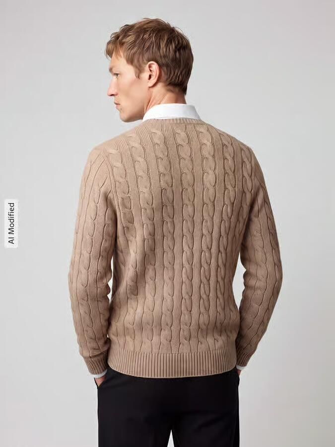 Ralph Lauren Bruine Sweater van Kasjmier en Wol met Iconisch Pony Logo Brown Heren - Foto 3