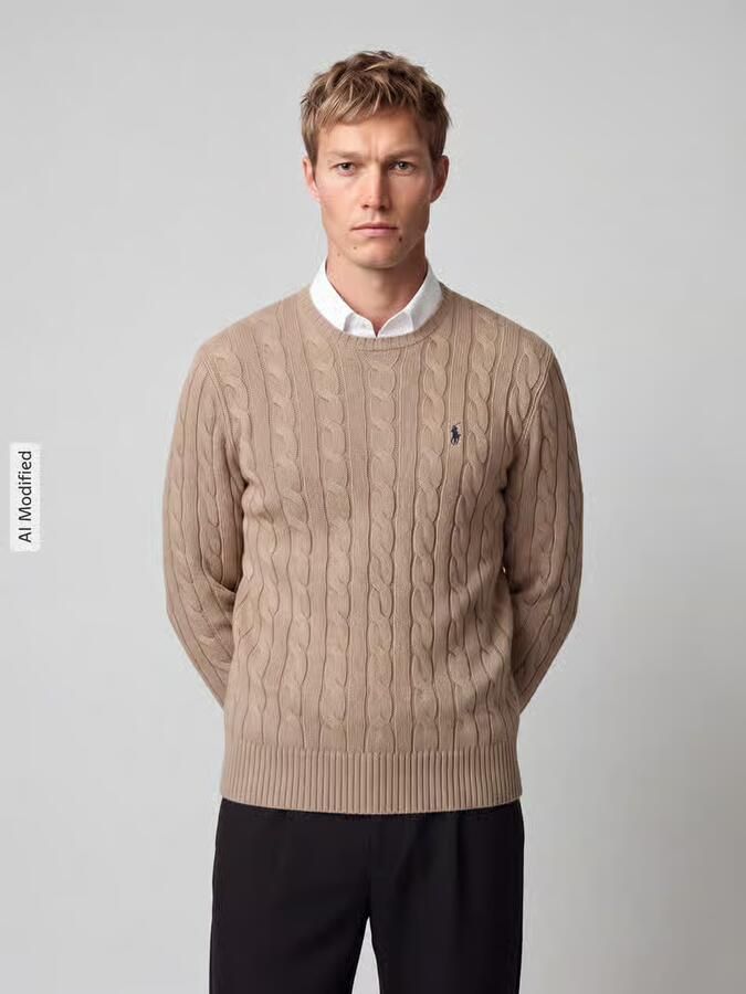 Ralph Lauren Bruine Sweater van Kasjmier en Wol met Iconisch Pony Logo Brown Heren - Foto 4