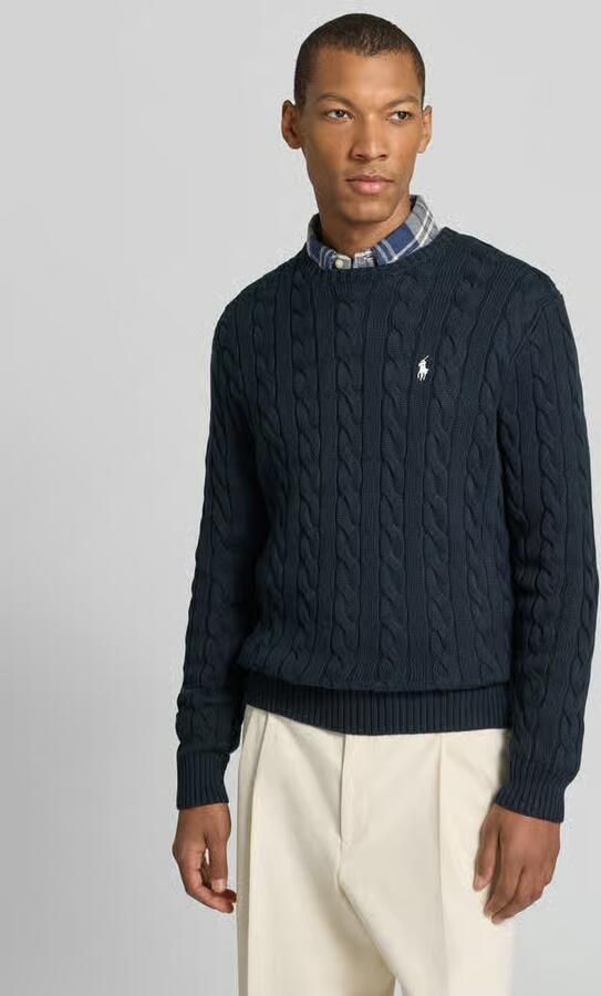 Polo Ralph Lauren Trui KABELBREISEL TRUI MET RONDE HALS - Foto 3