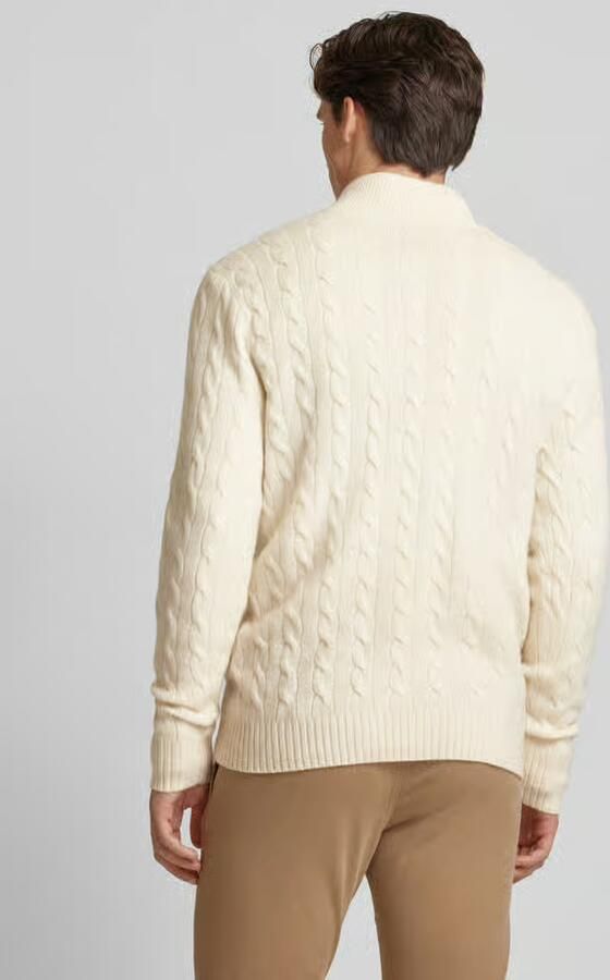 Polo Ralph Lauren Gebreide pullover van een mix van katoen en kasjmier met opstaande kraag - Foto 6