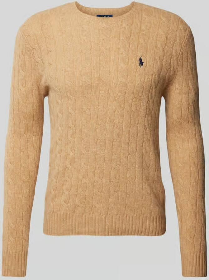 Ralph Lauren Bruine Sweater van Kasjmier en Wol met Iconisch Pony Logo Brown Heren - Foto 3