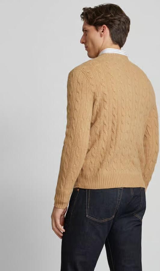 Ralph Lauren Bruine Sweater van Kasjmier en Wol met Iconisch Pony Logo Brown Heren - Foto 11