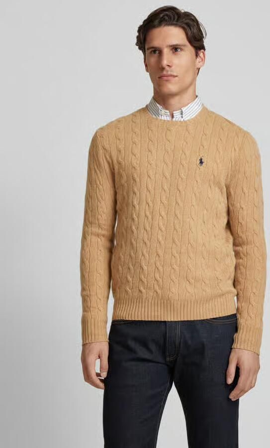 Ralph Lauren Bruine Sweater van Kasjmier en Wol met Iconisch Pony Logo Brown Heren - Foto 10