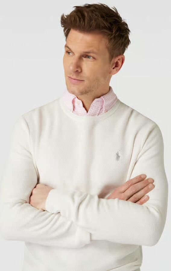 Ralph Lauren Lichtgewicht katoenen trui met textuureffect White Heren - Foto 4