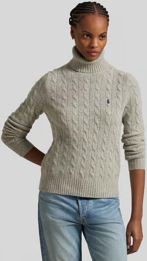 Polo Ralph Lauren Regular fit coltrui van mix van wol en kasjmier - Foto 5