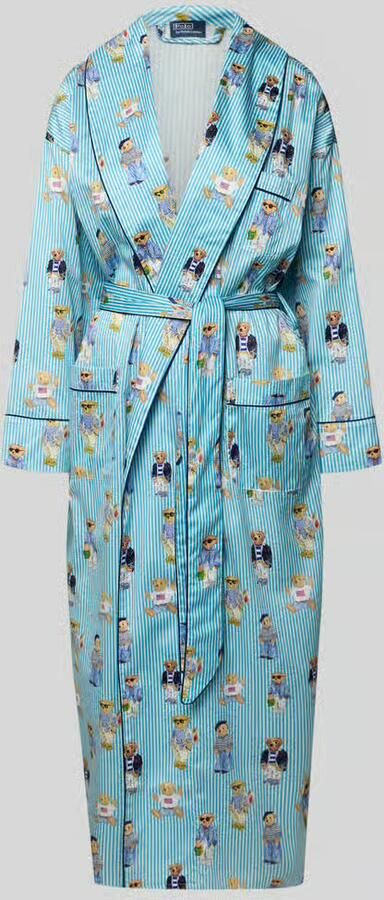 Polo Ralph Lauren Regular fit badjas met Polo Bear-print - Foto 2