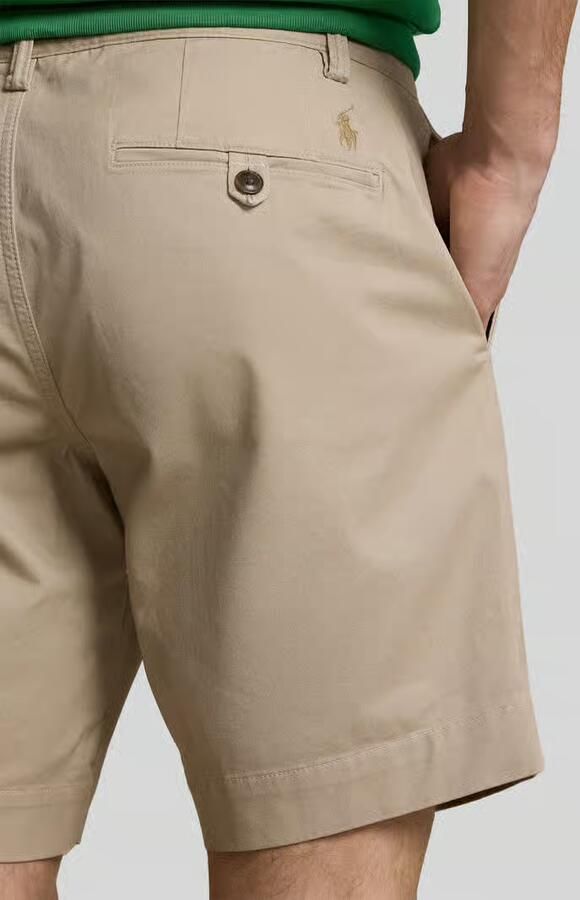 Polo Ralph Lauren Stretch straight fit korte broek met riemlussen model 'BEDFORD' - Foto 12