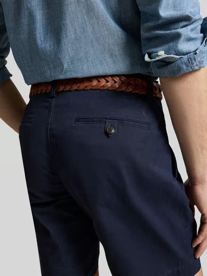 Polo Ralph Lauren Donkerblauwe Katoenen Shorts Regular Fit Blue Heren - Foto 3