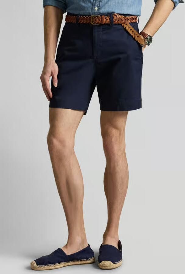 Polo Ralph Lauren Donkerblauwe Katoenen Shorts Regular Fit Blue Heren - Foto 8