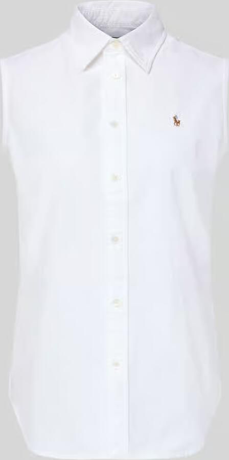 Polo Ralph Lauren Regular fit blousetop met logostitching - Foto 2