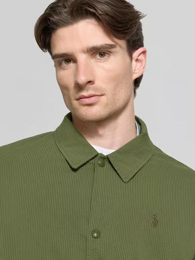 Polo Ralph Lauren regular fit blouson van katoenmix model 'SEERSUCKER'