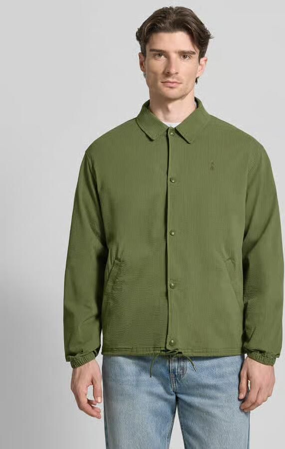 Polo Ralph Lauren regular fit blouson van katoenmix model 'SEERSUCKER' - Foto 3