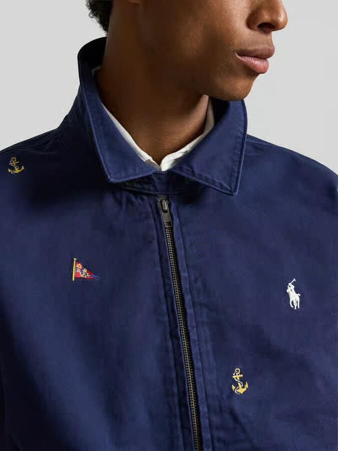 Polo Ralph Lauren regular fit blouson van puur katoen met borduursels