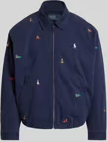 Polo Ralph Lauren regular fit blouson van puur katoen met borduursels