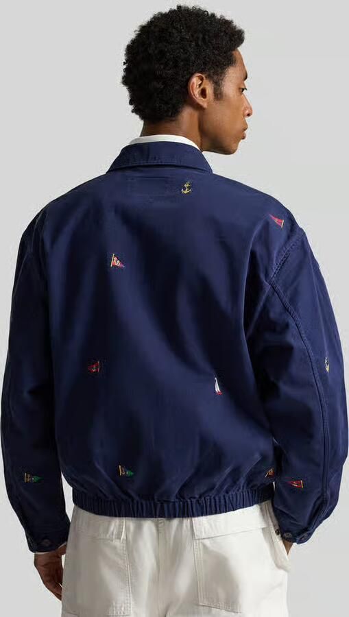 Polo Ralph Lauren regular fit blouson van puur katoen met borduursels - Foto 2