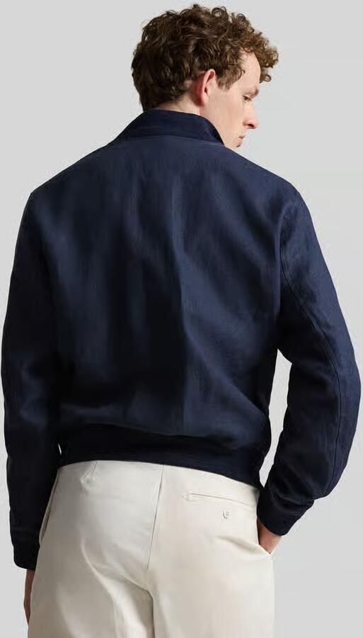 Polo Ralph Lauren regular fit blouson van puur linnen met opgestikte zakken - Foto 2