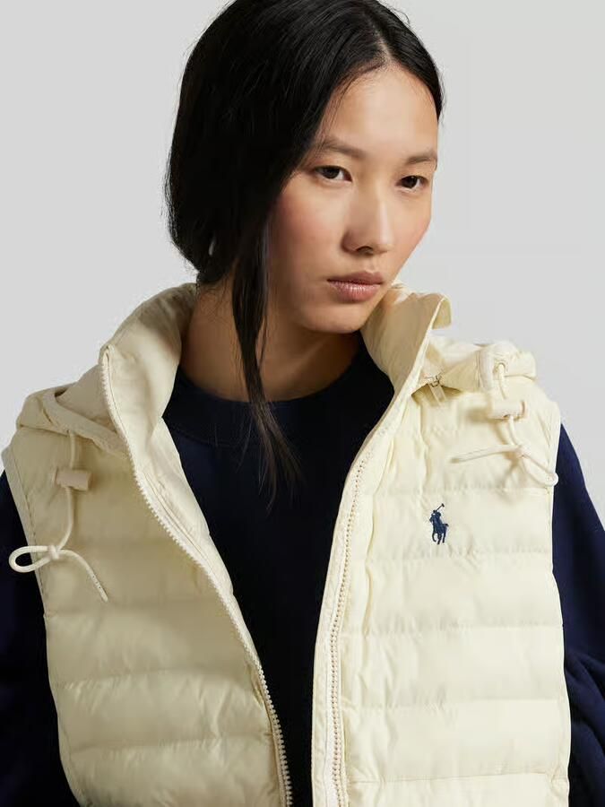Ralph Lauren Waterafstotende Gewatteerde Bodywarmer White Dames