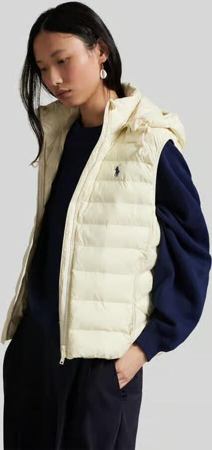 Ralph Lauren Waterafstotende Gewatteerde Bodywarmer White Dames - Foto 3