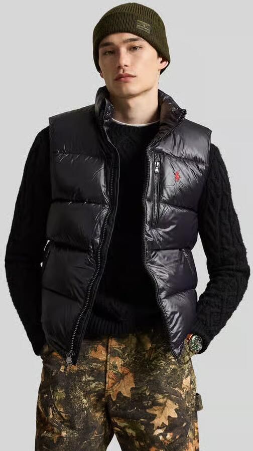 Polo Ralph Lauren Regular fit donsbodywarmer met opstaande kraag - Foto 3