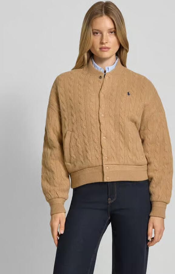 Polo Ralph Lauren Regular fit bomberjack van een mix van wol en kasjmier - Foto 2