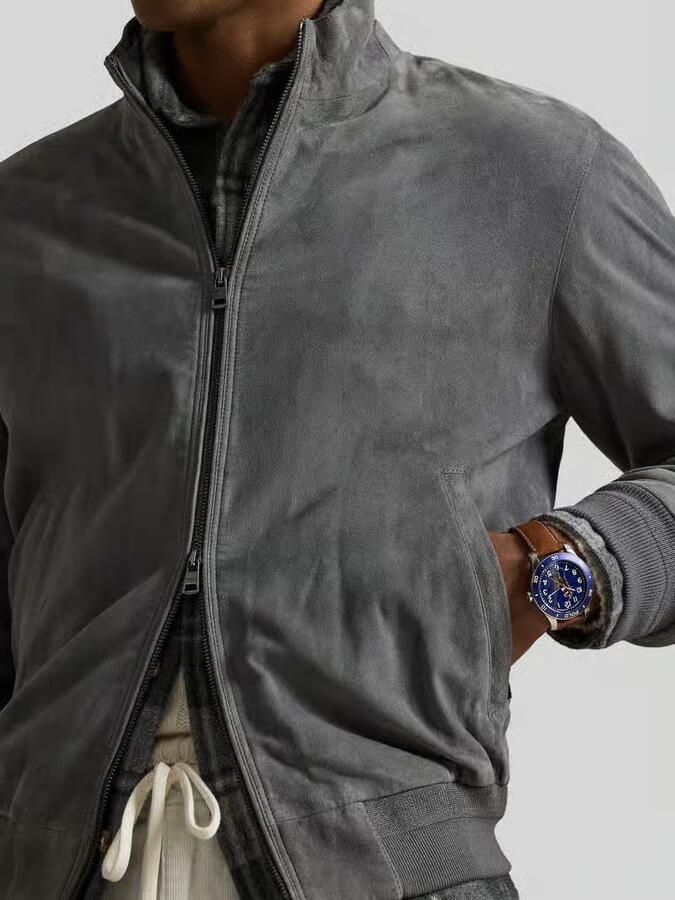 Polo Ralph Lauren Regular Fit bomberjack van suède - Foto 2