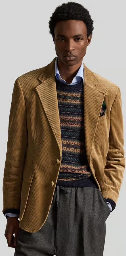 Polo Ralph Lauren Regular fit colbert van corduroy met stormsluiting - Foto 2