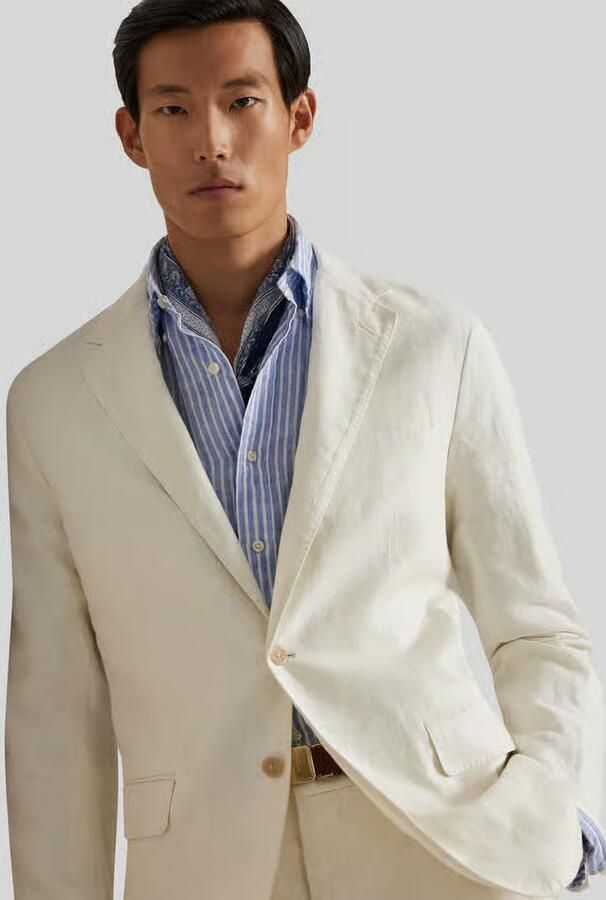Polo Ralph Lauren regular fit colbert van puur linnen