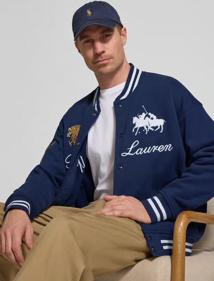 Polo Ralph Lauren Regular fit collegejack van katoenmix - Foto 2