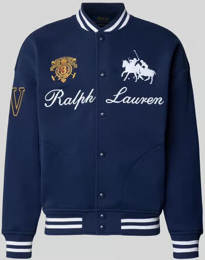 Polo Ralph Lauren Regular fit collegejack van katoenmix