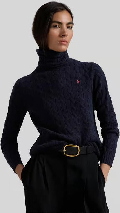 Polo Ralph Lauren Regular fit coltrui van mix van wol en kasjmier - Foto 2