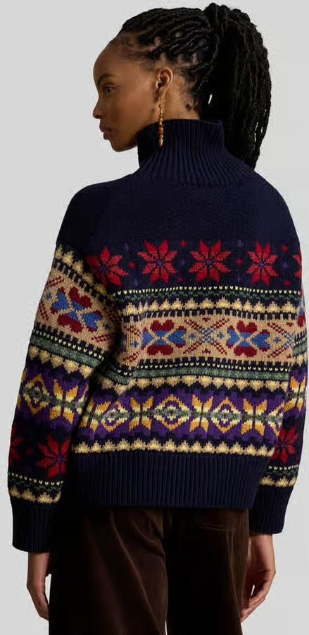 Polo Ralph Lauren Regular fit coltrui van mix van wol en katoen - Foto 3