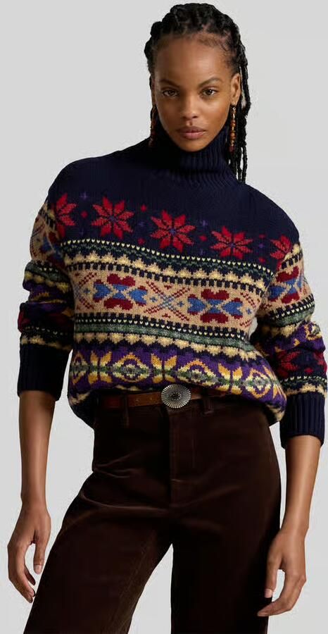 Polo Ralph Lauren Regular fit coltrui van mix van wol en katoen - Foto 2