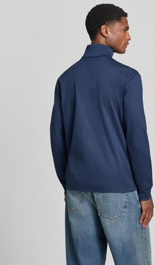 POLO Ralph Lauren coltrui met logo en borduursels spring navy heather - Foto 3