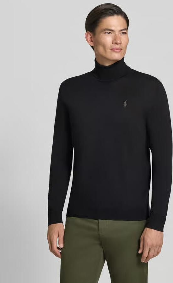 Polo Ralph Lauren Lange Mouw Gebreide Trui Pullover Black Heren - Foto 5