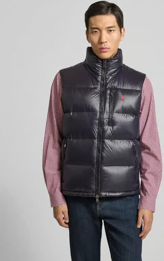 Polo Ralph Lauren Regular fit donsbodywarmer met opstaande kraag - Foto 2