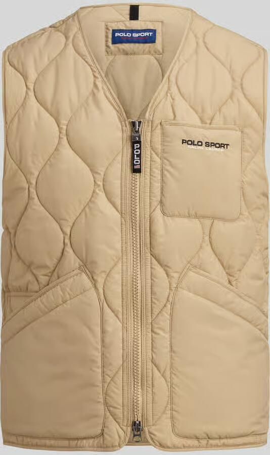 Polo Ralph Lauren Regular Fit doorgestikte bodywarmer met borstzak - Foto 2
