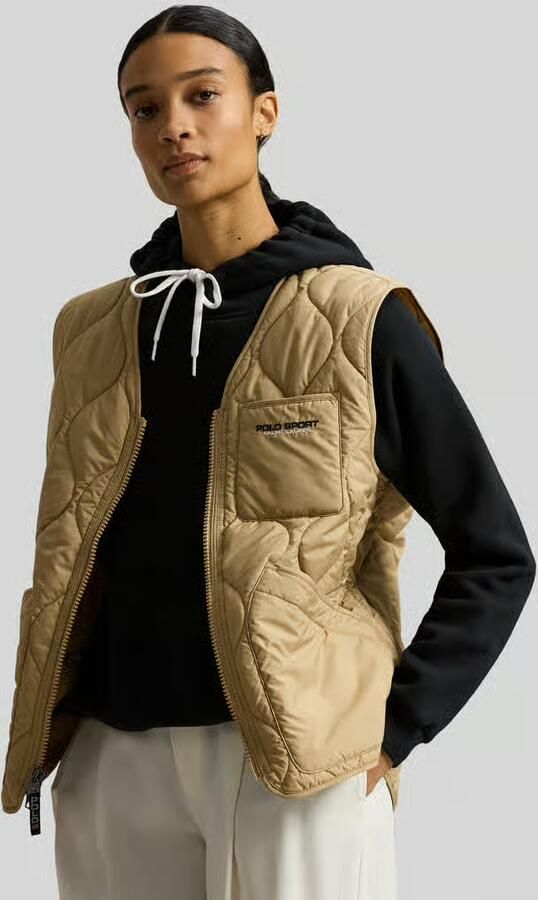 Polo Ralph Lauren Regular Fit doorgestikte bodywarmer met borstzak - Foto 2