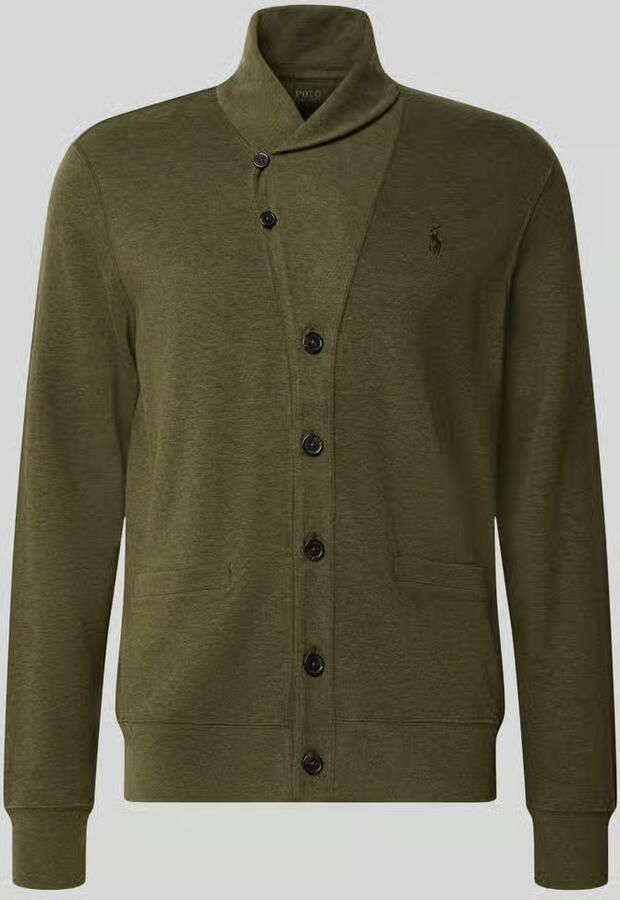 Polo Ralph Lauren regular fit gebreid jack van katoenmix