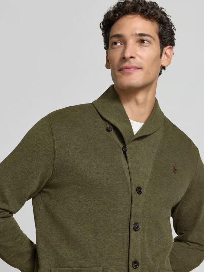 Polo Ralph Lauren regular fit gebreid jack van katoenmix