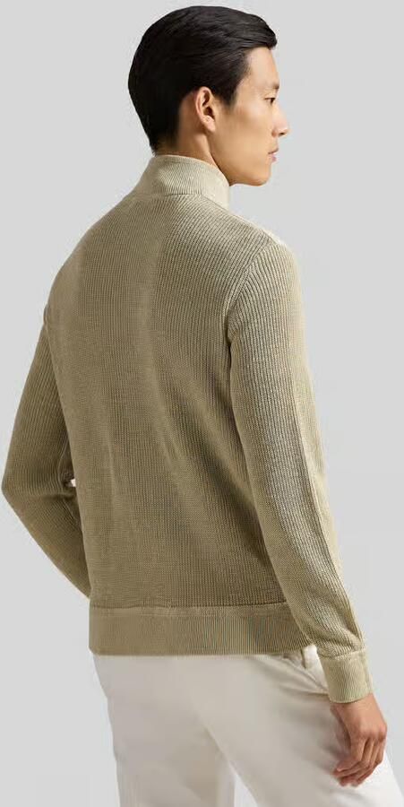Polo Ralph Lauren regular fit gebreid jack van materiaalmix met doorgestikte inzet - Foto 2