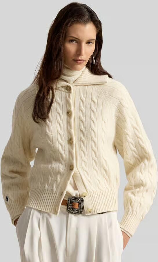 Polo Ralph Lauren Regular fit gebreid jack van mix van wol en kasjmier - Foto 2