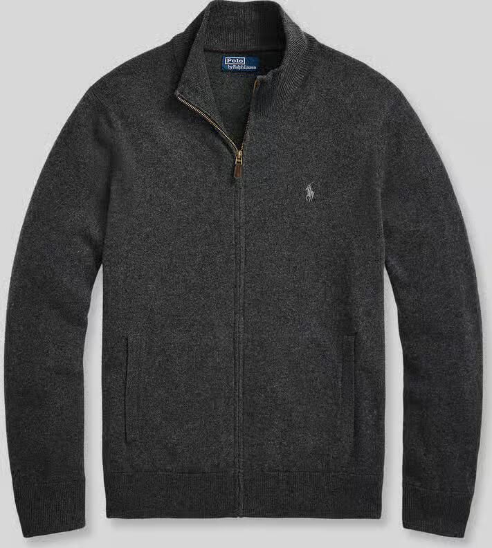 Polo Ralph Lauren Gebreid jack van lanawol met naadritssluiting - Foto 2