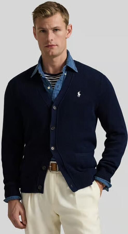 Polo Ralph Lauren Regular fit gebreid jack van puur katoen - Foto 4