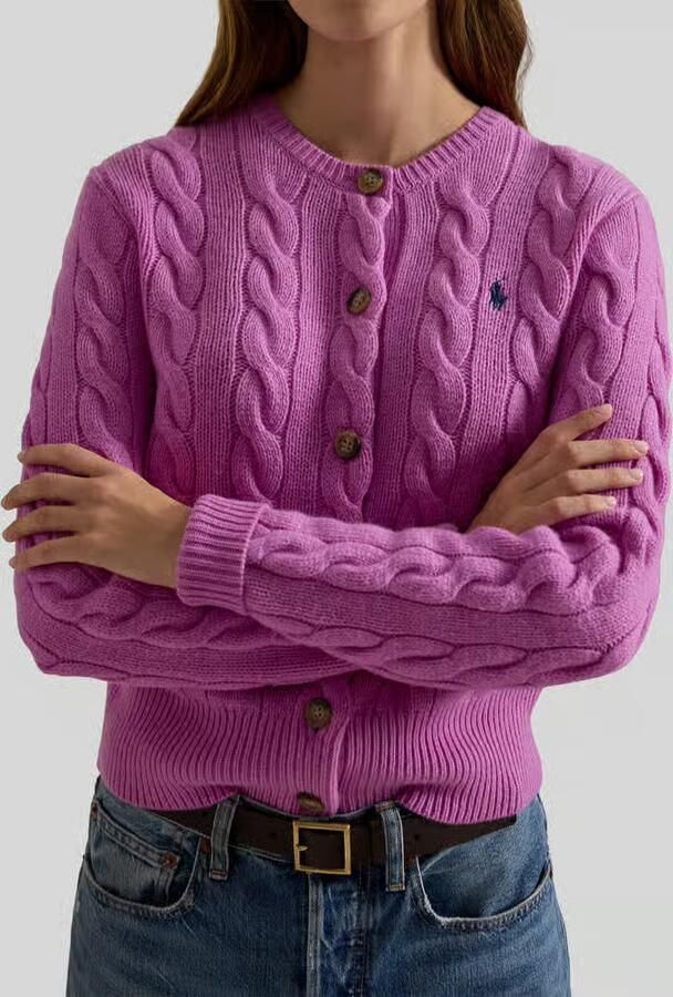 Polo Ralph Lauren Regular fit gebreid jack van wol met kasjmier-aandeel