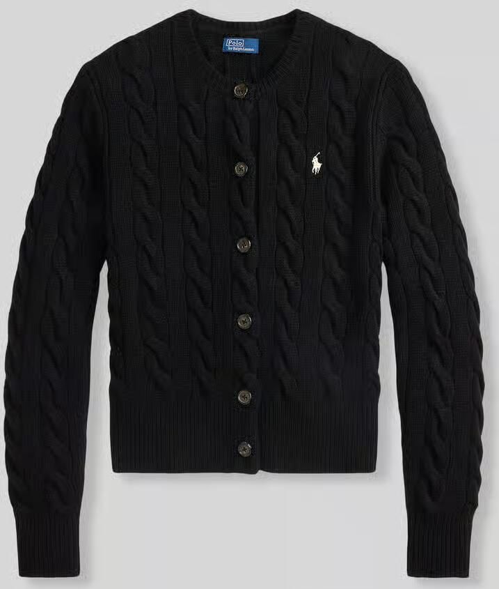 Polo Ralph Lauren Gebreid jack van een mix van linnen en kasjmier met kabelpatroon - Foto 2