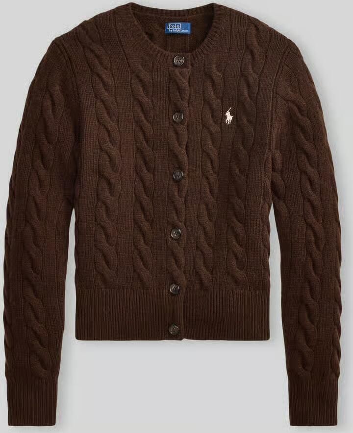 Polo Ralph Lauren Regular fit gebreid jack van wol met kasjmier-aandeel